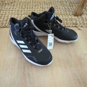 Adidas Icon 7 Mid MD Baseball Cleats Men’s Size 7 Black White S23922